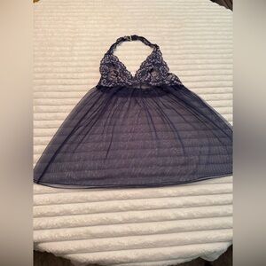 Victoria's Secret Midnight Blue Lace Chemise
